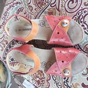 Romika Platform Sandal EUC WO's Sz 39or8